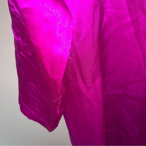 Vintage Victoria's Secret Gold Label Pajama Silk Button Up Shirt S - Picture 6 of 7